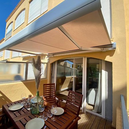 Terrasse Vue Mer 2 Pieces A Leucate Avec Piscine Apartment Ruang foto