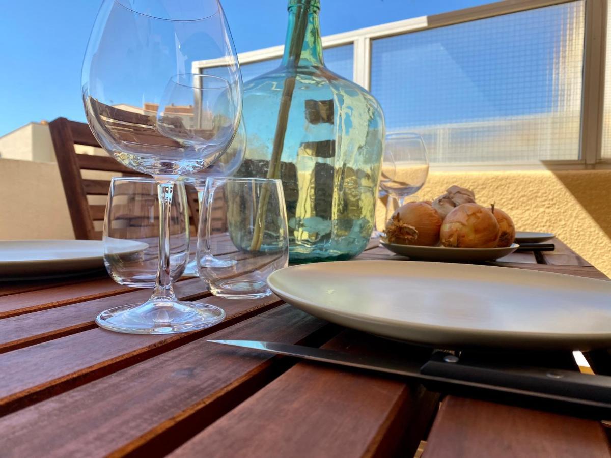 Terrasse Vue Mer 2 Pieces A Leucate Avec Piscine Apartment Bagian luar foto