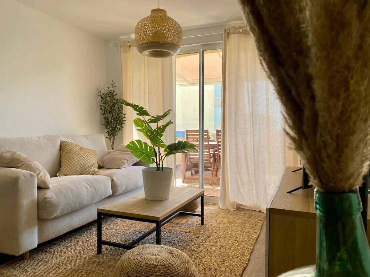 Terrasse Vue Mer 2 Pieces A Leucate Avec Piscine Apartment Bagian luar foto
